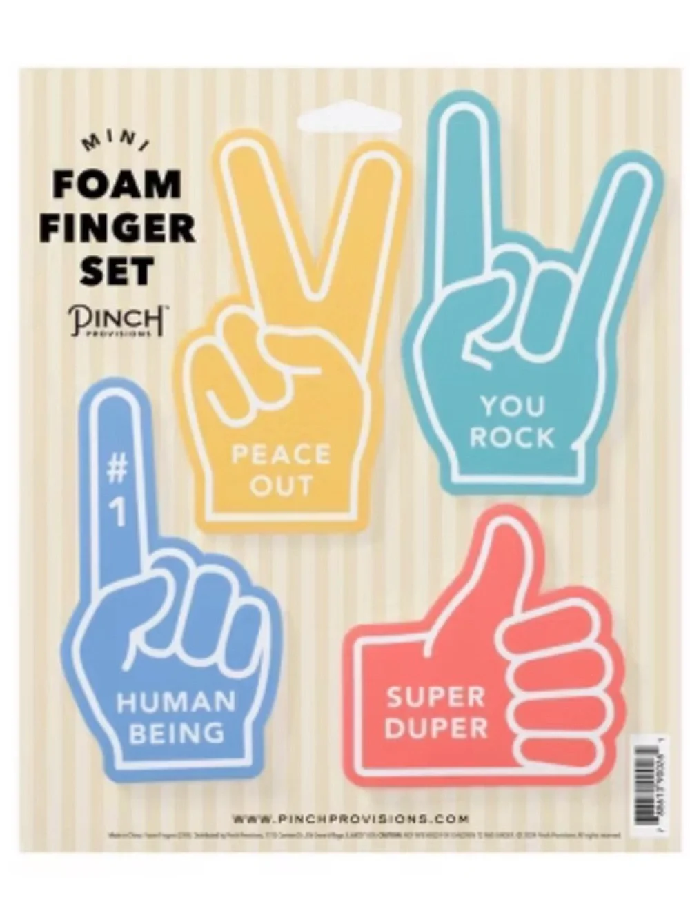 Pinch Provisions Mini Foam Finger Set - Multicolor Party Props